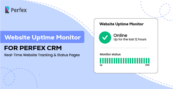 Website Uptime Monitor for Perfex CRM – Real-Time Website Tracking & Status Pages